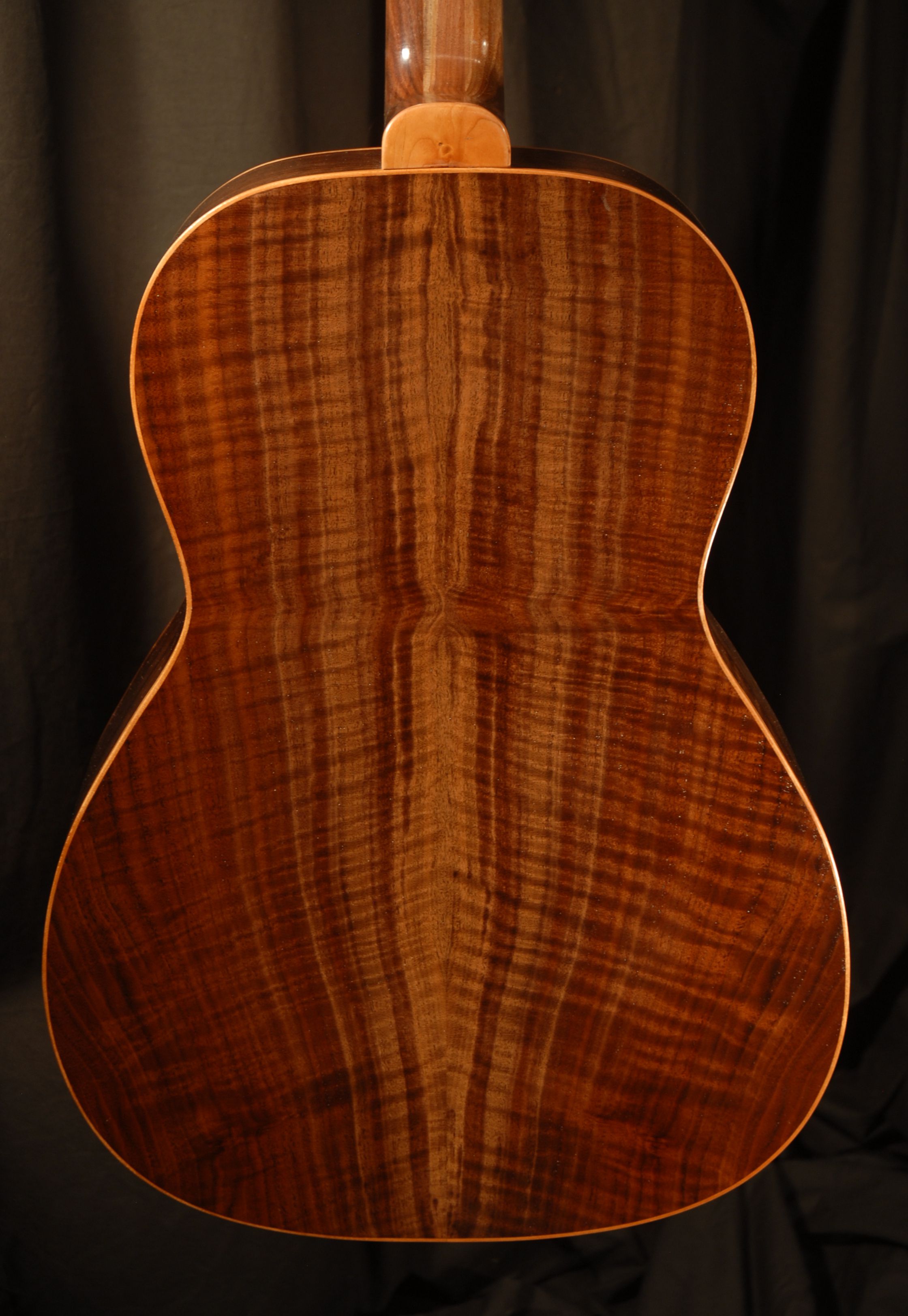 rear view of the body of michael mccarten's 000-12 flat top guitar model