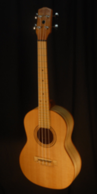 full front view of the body of michael mccarten's Tenor flat top ukulele model