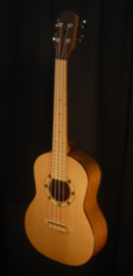 full front view of the body of michael mccarten's Tenor flat top ukulele model